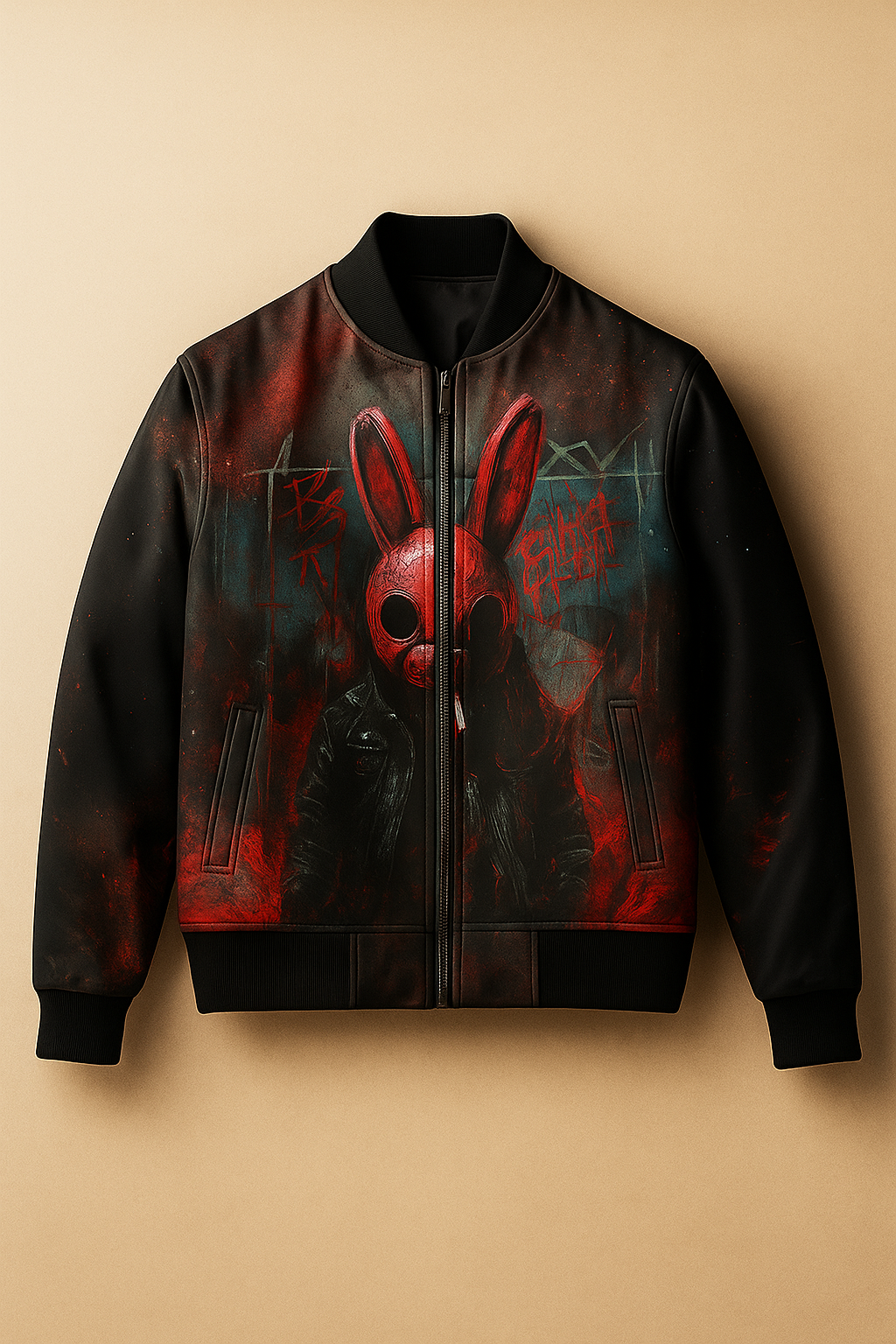 Dark Rebel Bunny Bomber Jacket